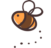 Decorative bee illustration
